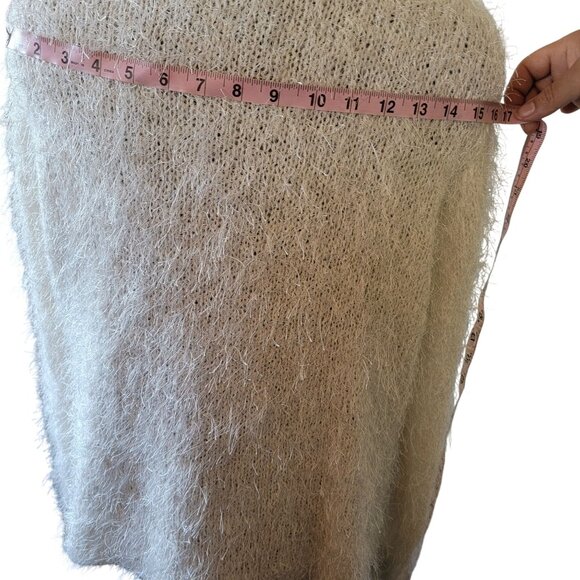 Vintage Fuzzy Open-Front Cardigan Sweater Soft Knit. - Picture 7 of 15